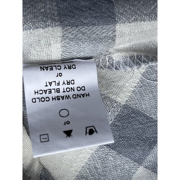 Pursue By Nasty Gal Women's Gray Going Gingham Cold Shoulder Top One Size NWOT - Picture 9 of 14